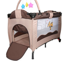 Load image into Gallery viewer, Portable folding baby crib play bed