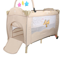 Load image into Gallery viewer, Portable folding baby crib play bed