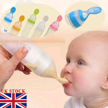 Load image into Gallery viewer, Infant Baby Silicone Feeding With Spoon Feeder